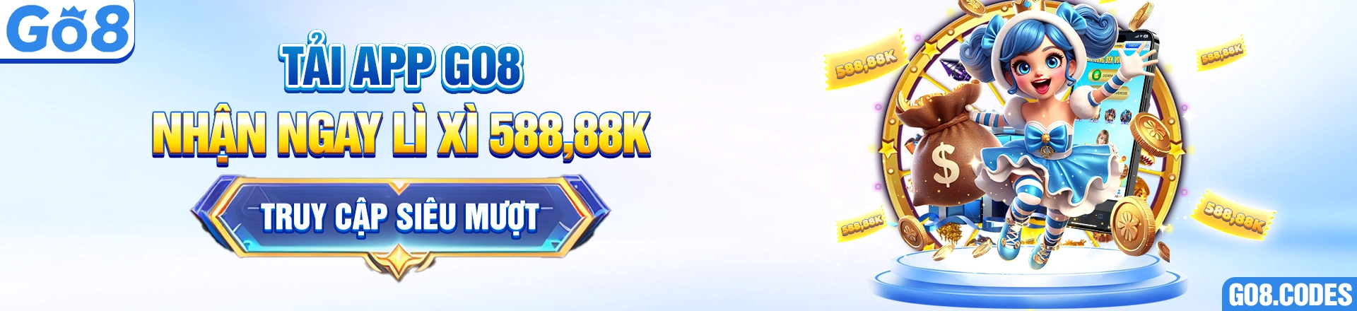 Tải app Go8 nhận lì xì