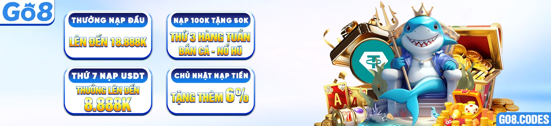 Thưởng nạp tại Go8