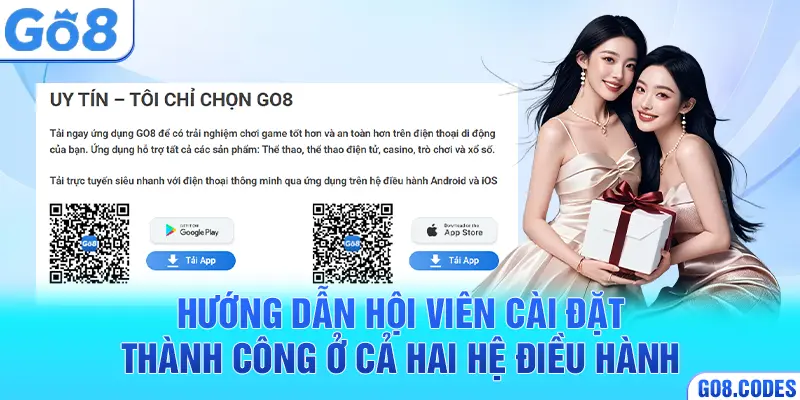 Hướng dẫn hội viên cài đặt thành công ở cả hai hệ điều hành